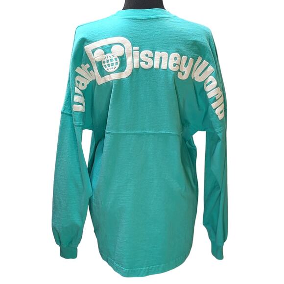 Walt Disney World Spirit Jersey Green White Logo Disney Parks Adult Size Small - Picture 5 of 16